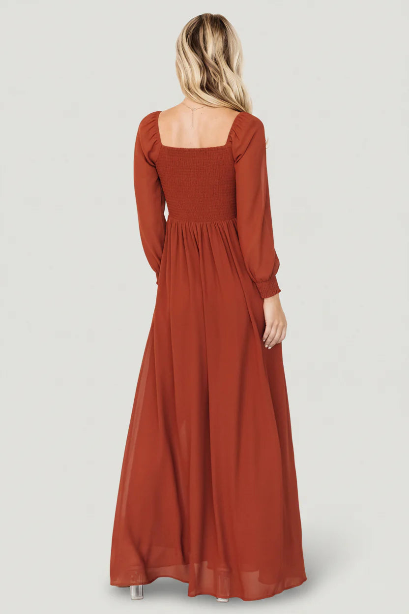 Giselle Maxi Dress | Rust
