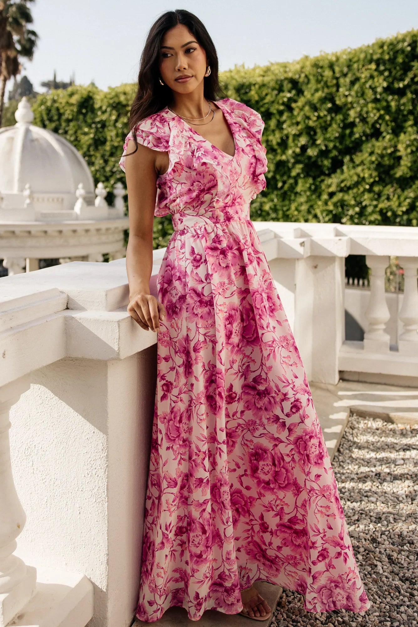 Margie Maxi Dress | Pink Floral