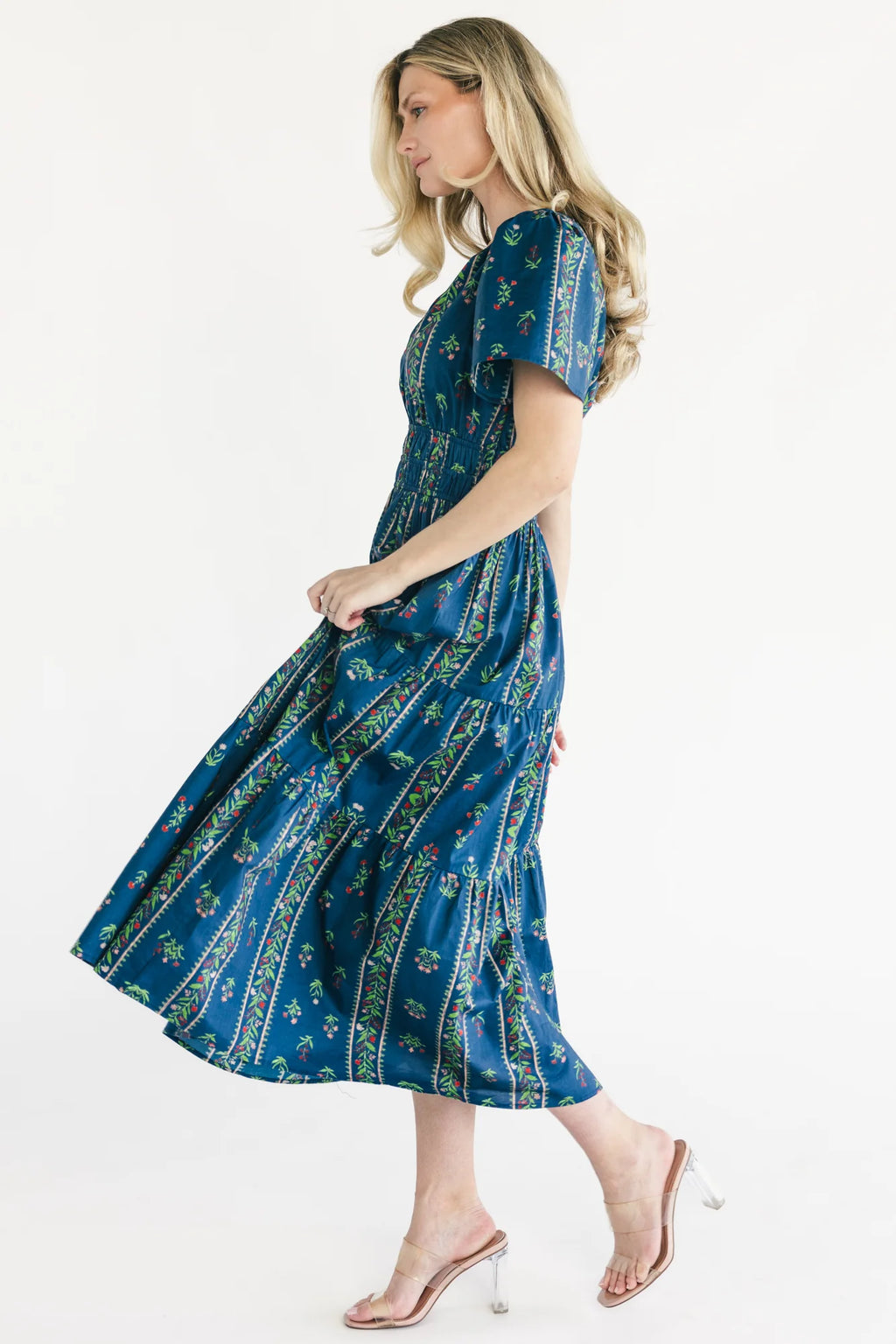 Sorrel Midi Dress | Navy Multi Floral