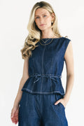 Xandria Top | Dark Denim