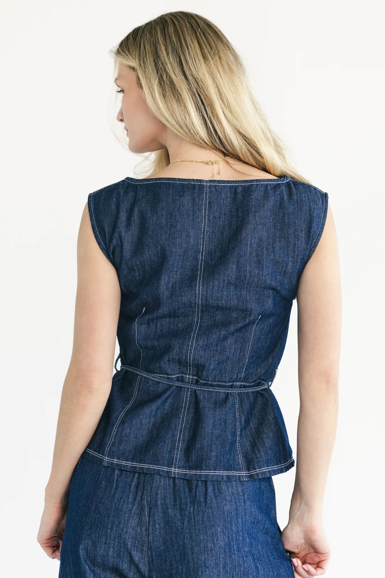 Xandria Top | Dark Denim