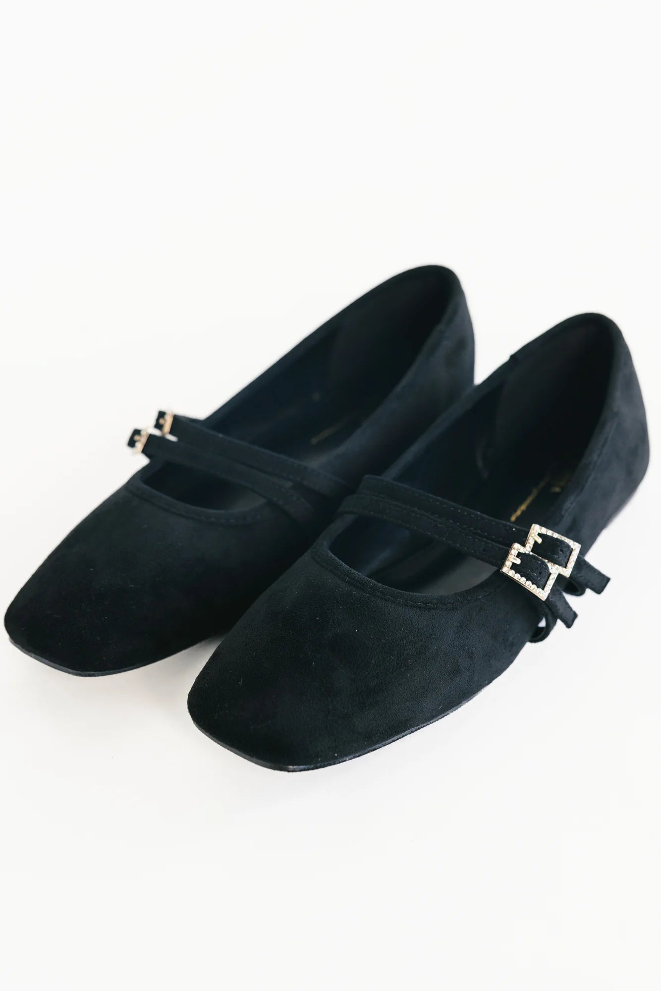 Azira Square Toe Flats | Black