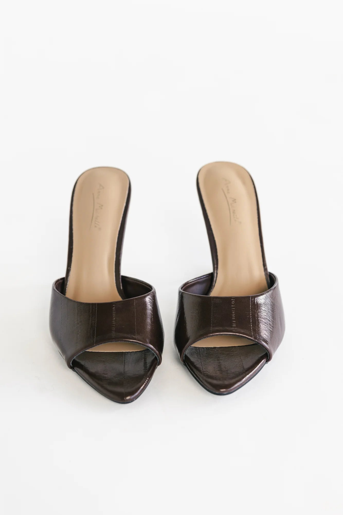 Rosabelle Open Toe Mule Heel | Brown