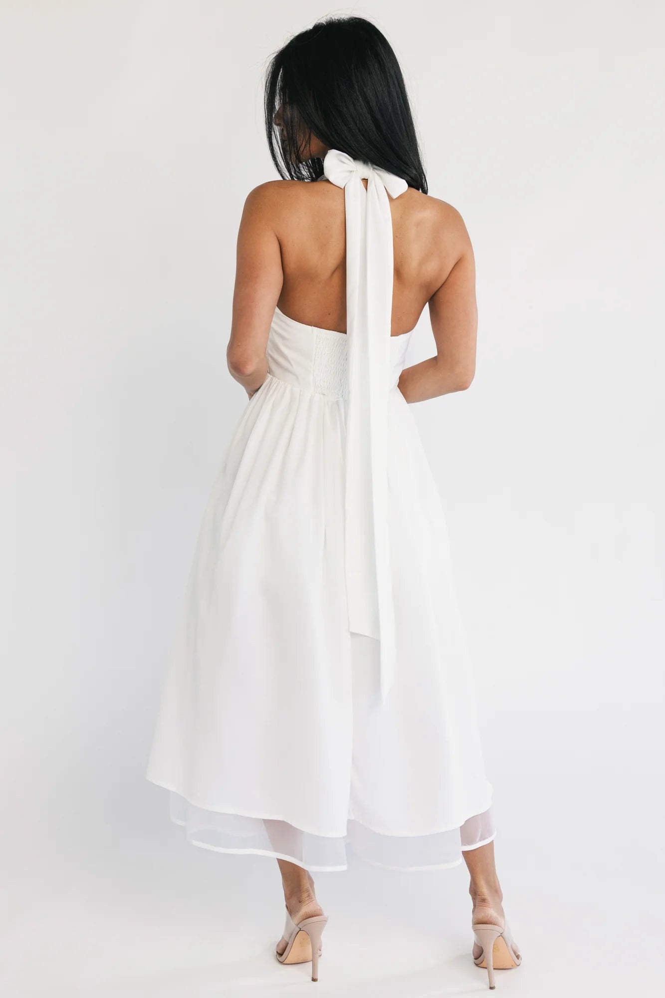 Jeanie Midi Dress | Off White