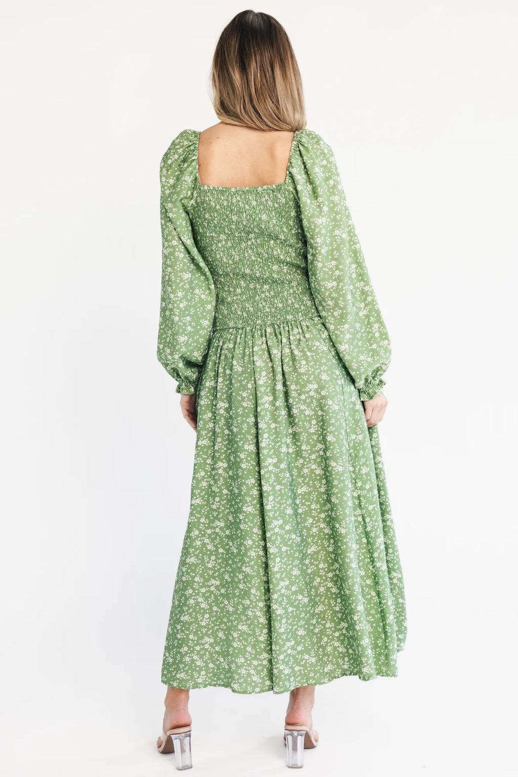 Bunny Maxi Dress | Green Floral