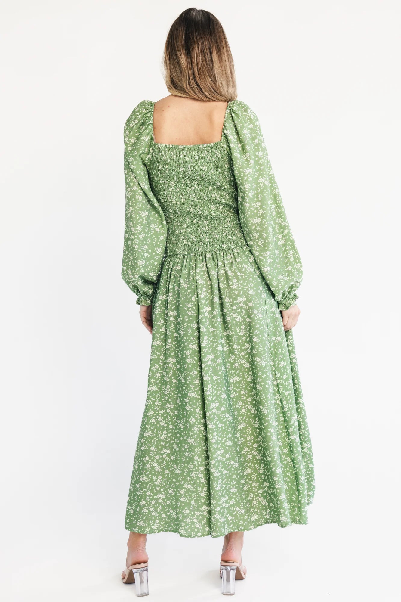 Bunny Maxi Dress | Green Floral