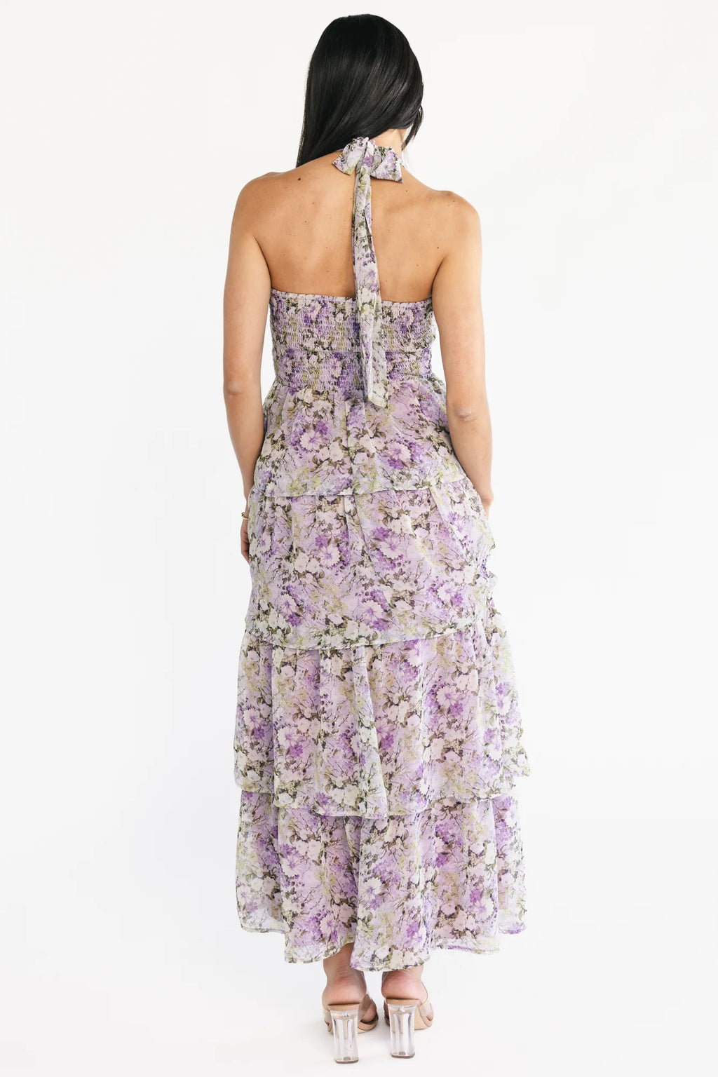 Louanne Halter Dress | Lavender Floral