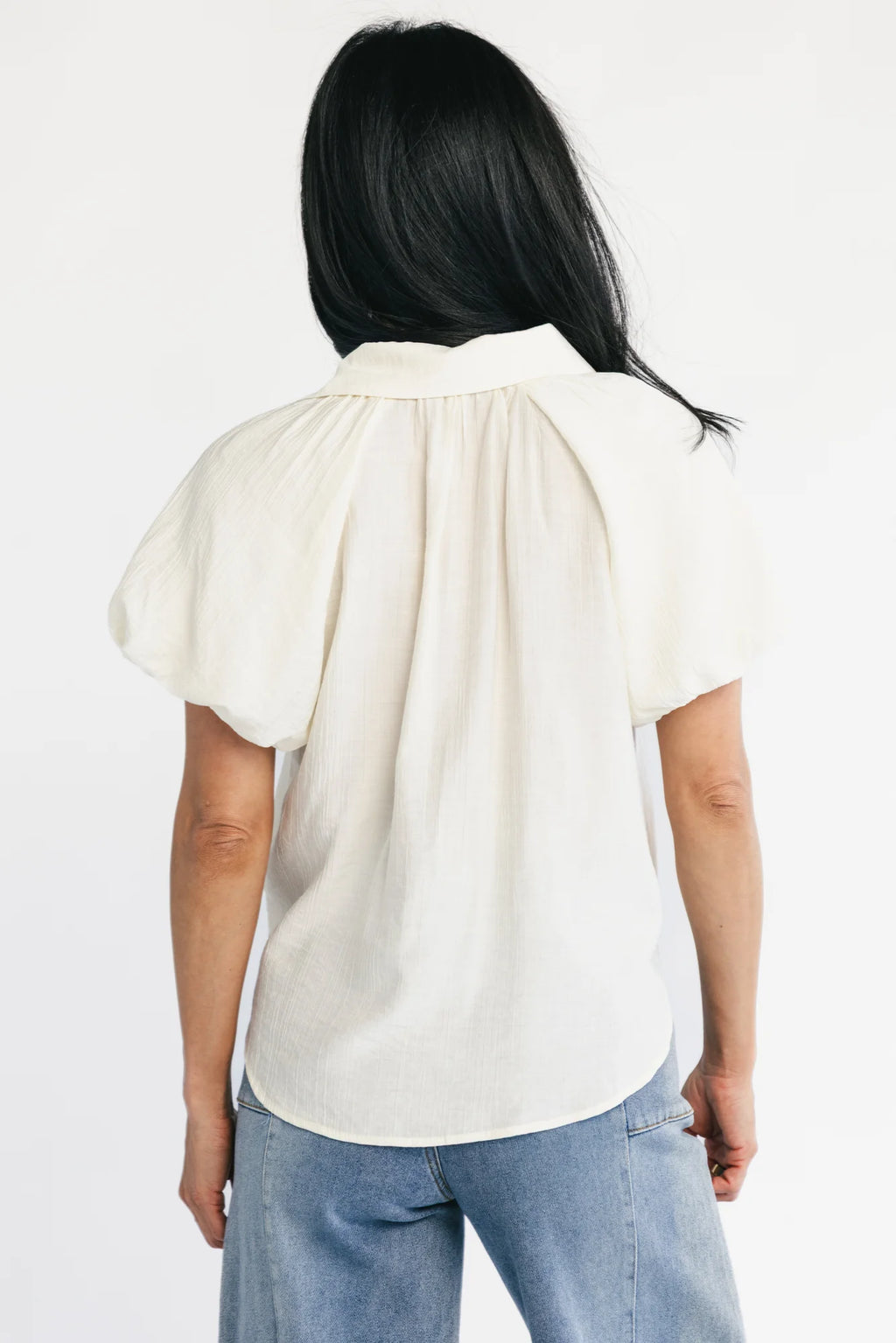 Bibi Button Up Blouse | Cream