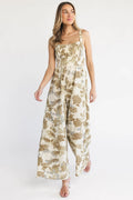 Laura Jumpsuit | Natural Floral