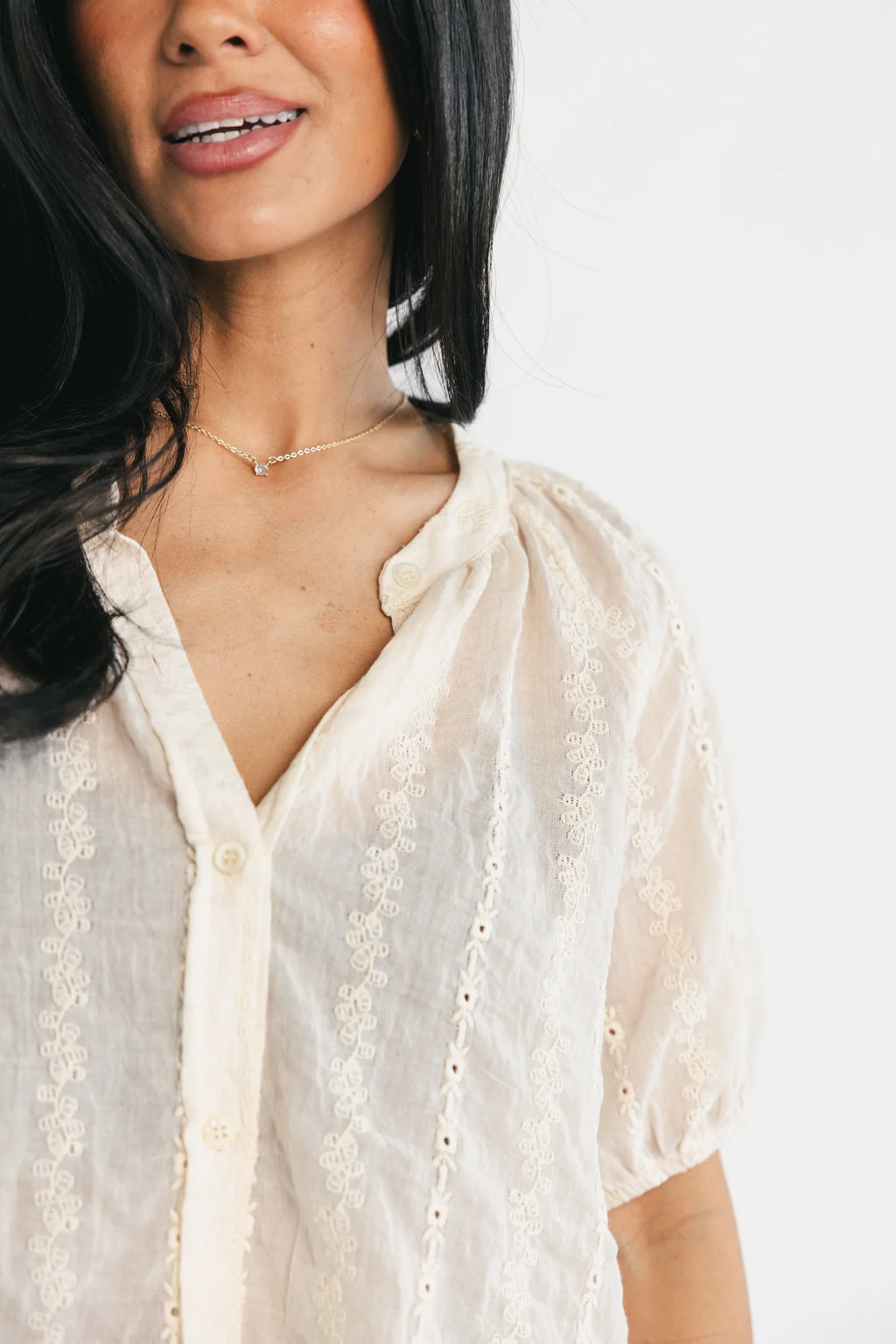 Bellamy Lace Top | Vintage Cream