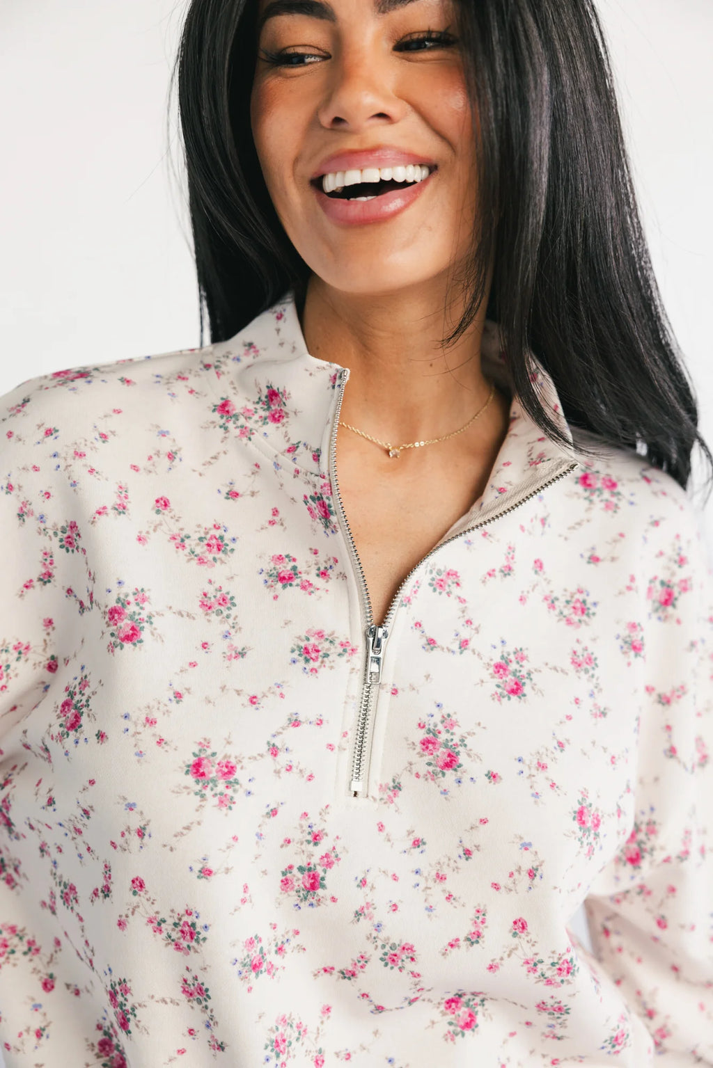 Allison Lounge Set | Ivory + Pink Floral