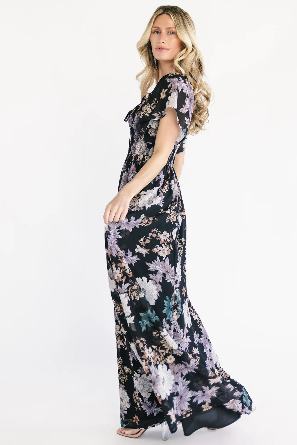 Divine Maxi Dress | Black Multi