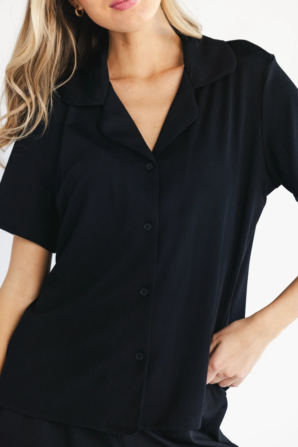 Blaire Short Pajama Set | Black