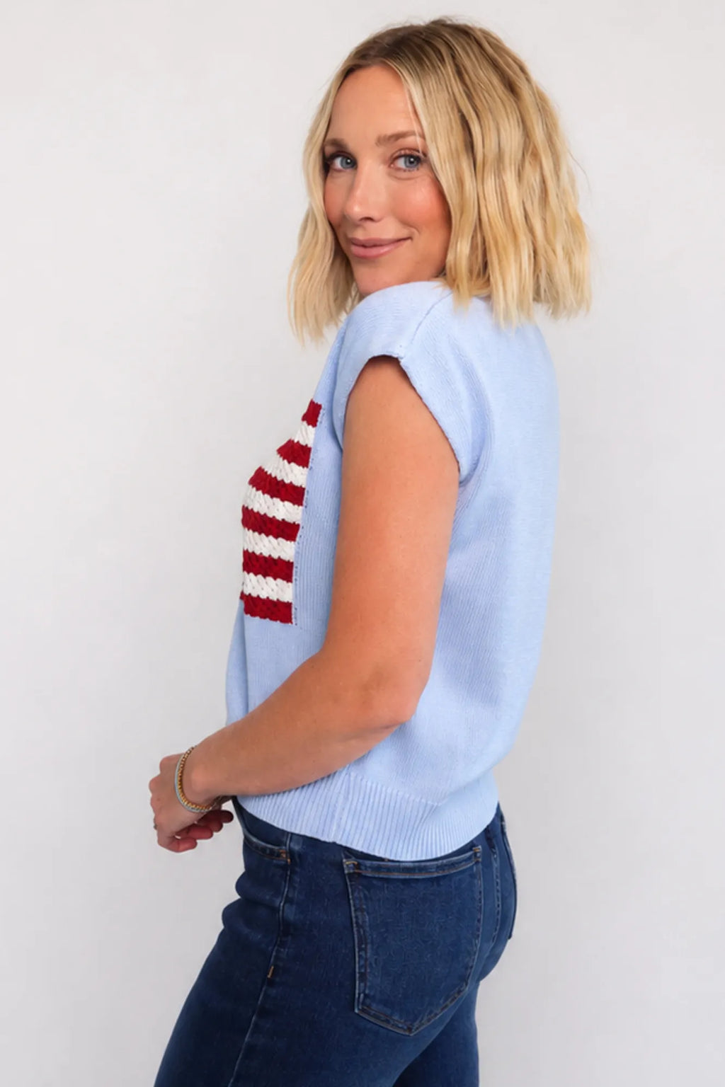 Stars & Stripes Top | Blue