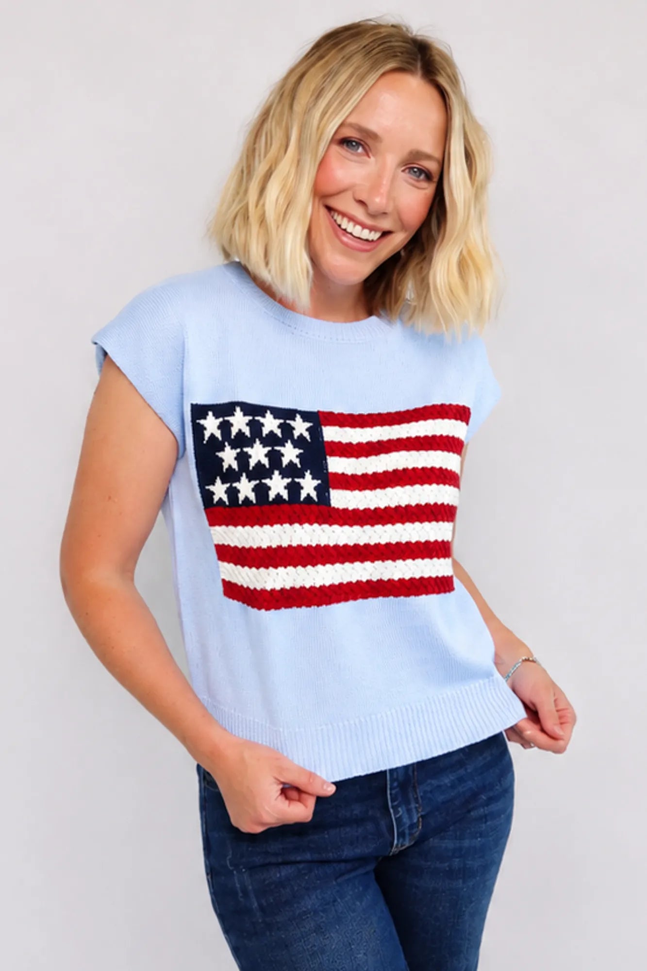 Stars & Stripes Top | Blue