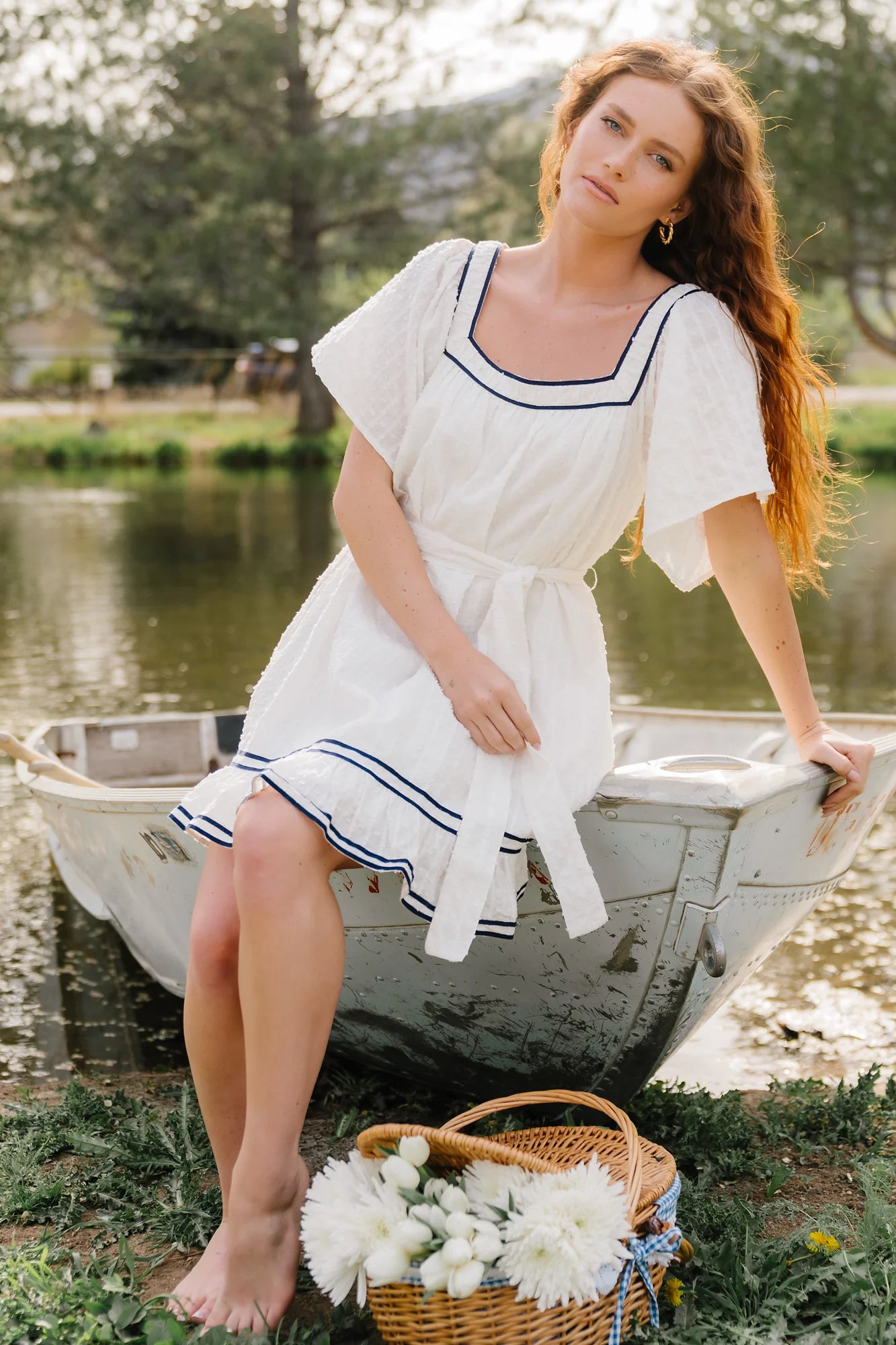 Greer Short Dress | Off White