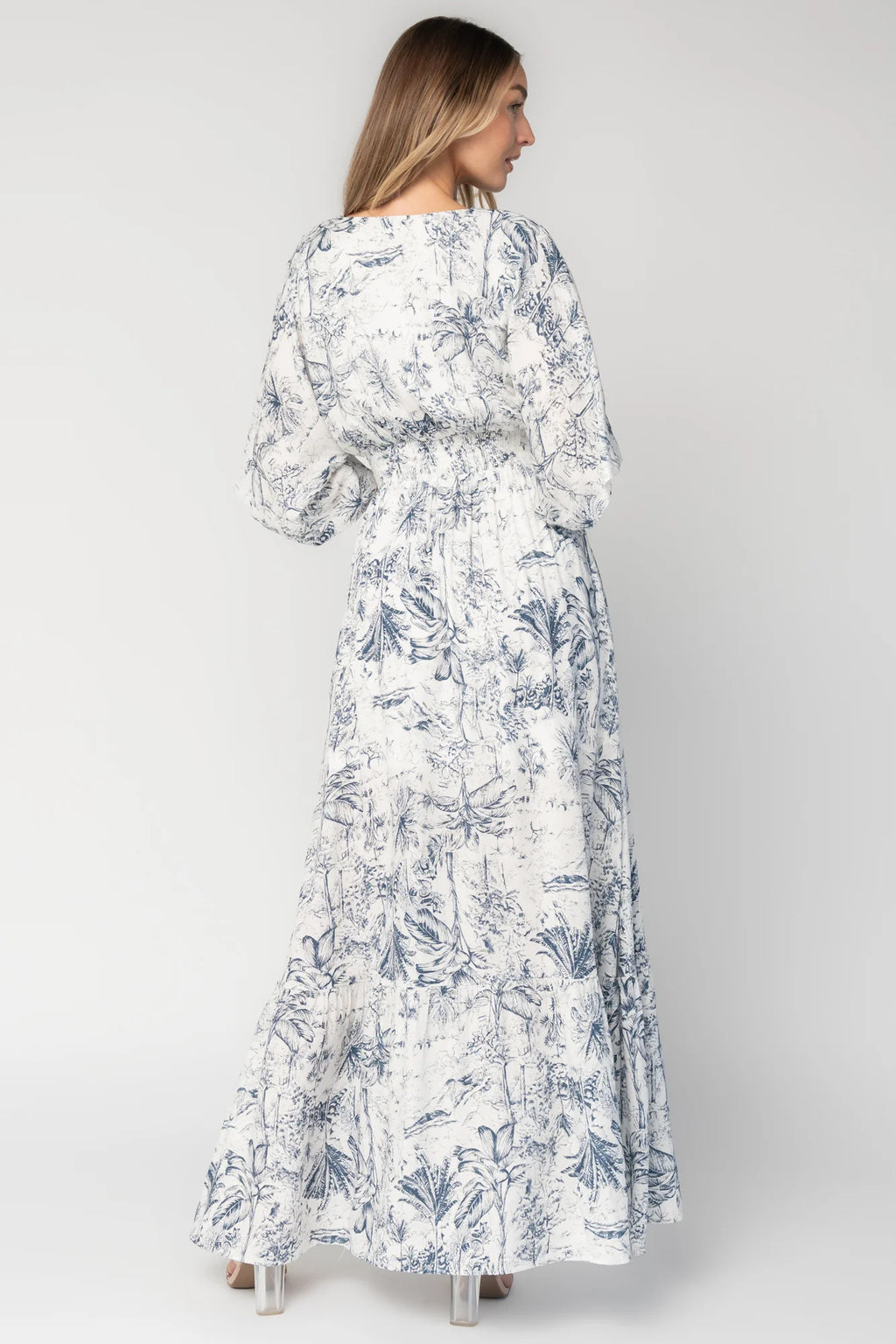 Christiana Maxi Dress | Off White + Slate