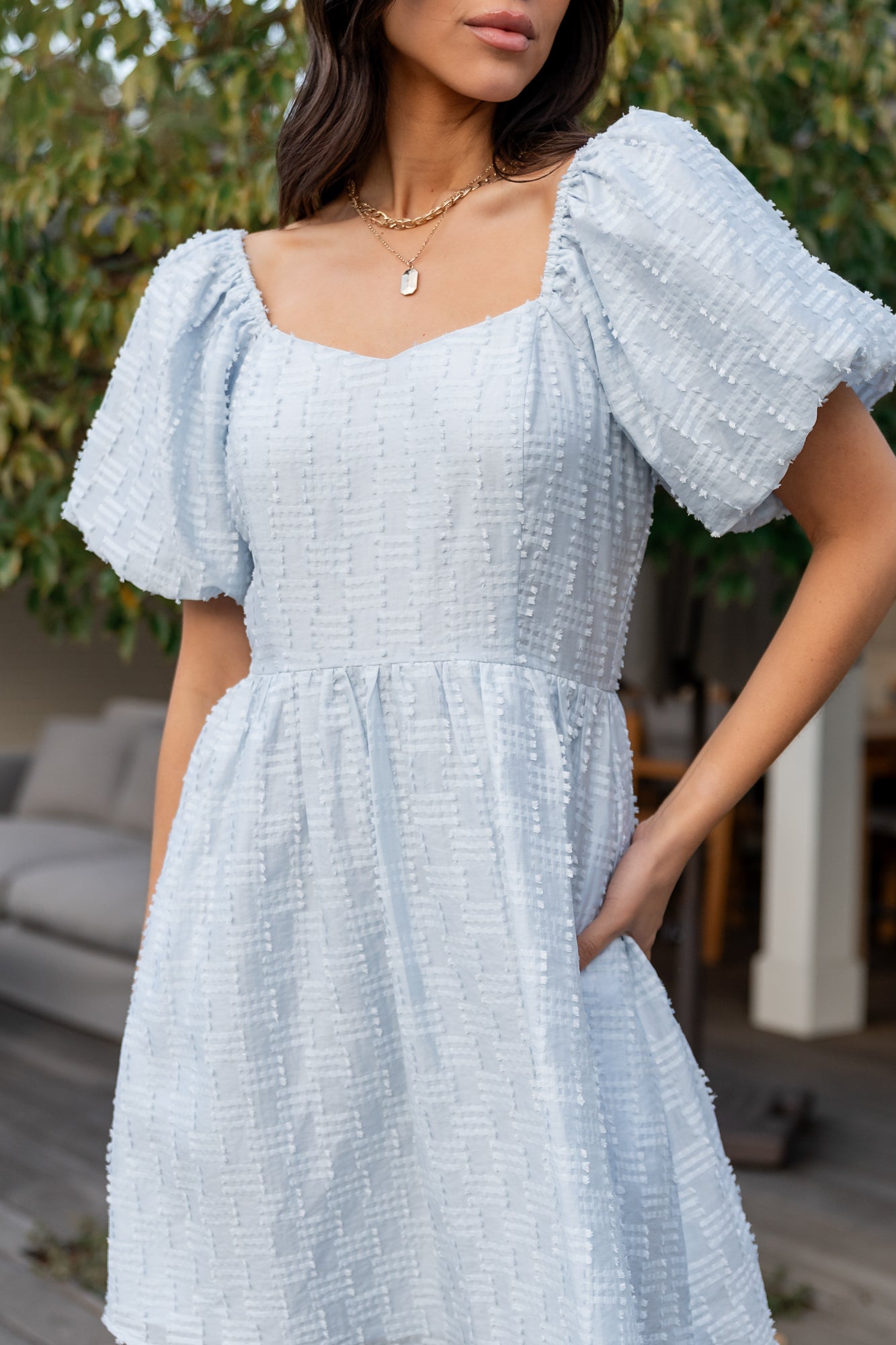 Sommer Short Dress | Light Blue