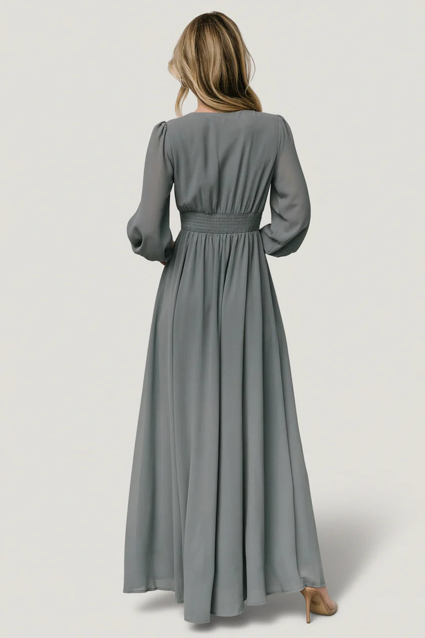 Olivia Maxi Dress | Dusty Blue