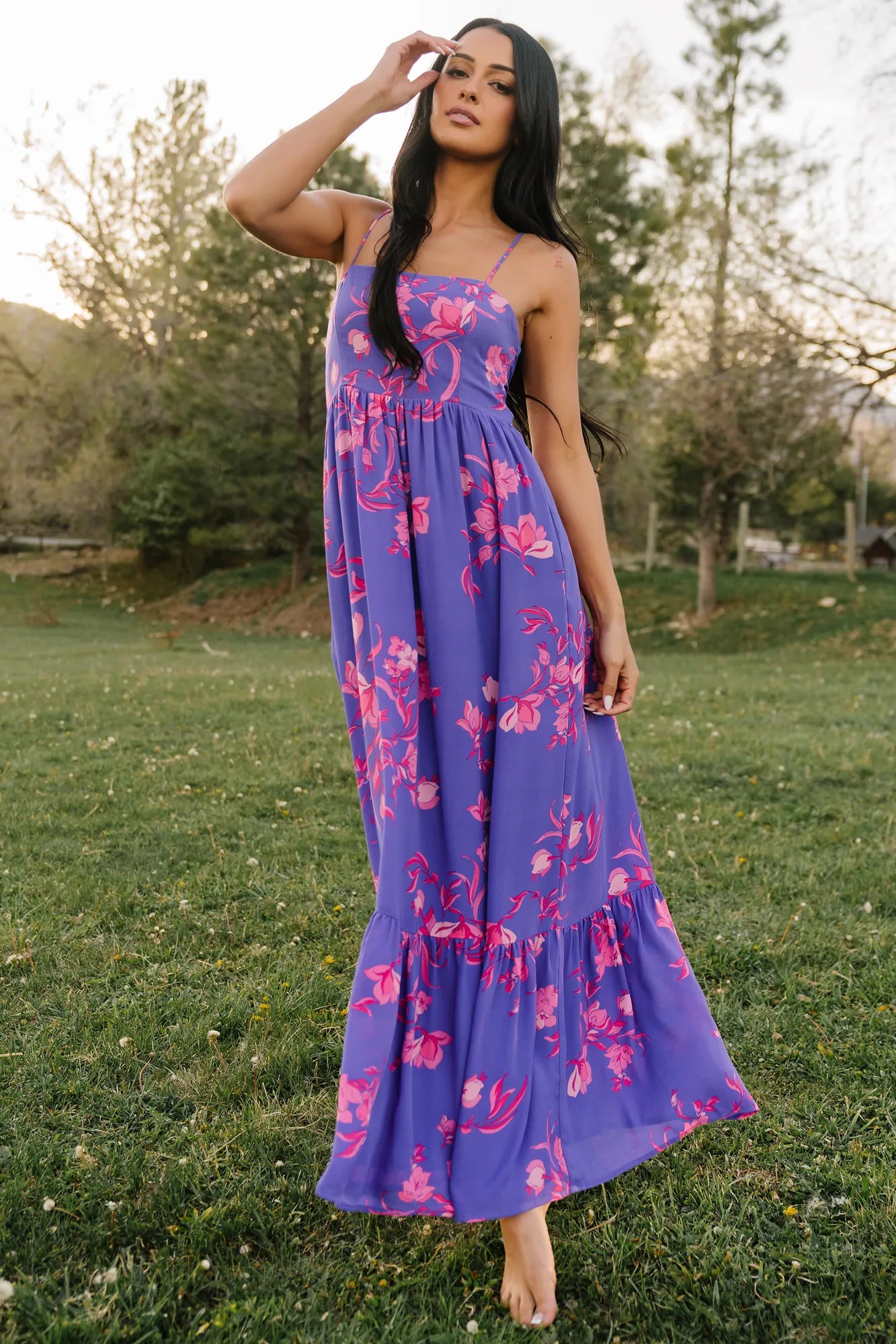 Regan Tank Maxi Dress | Purple Multi
