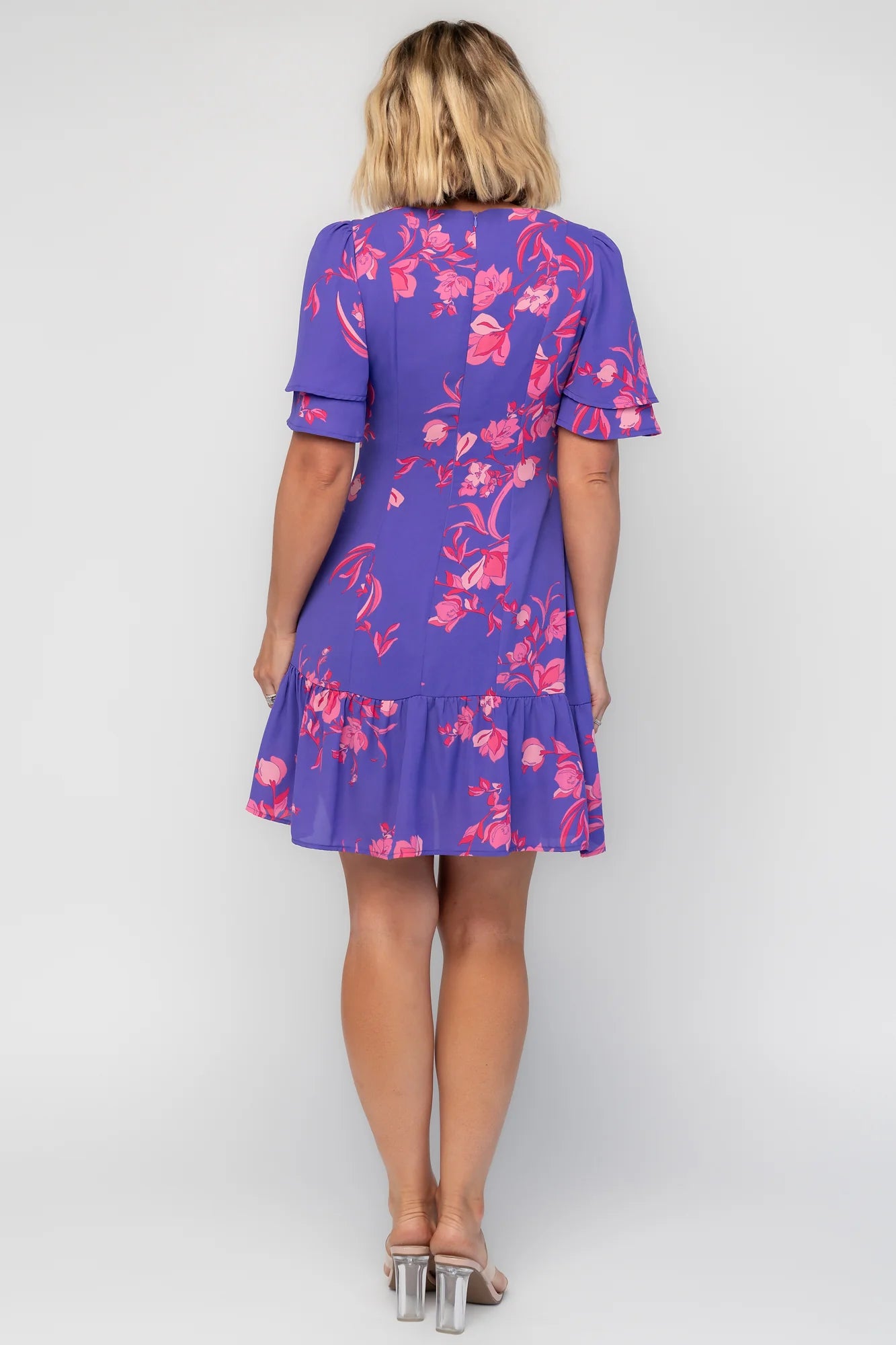Raya Short Dress | Purple Multi
