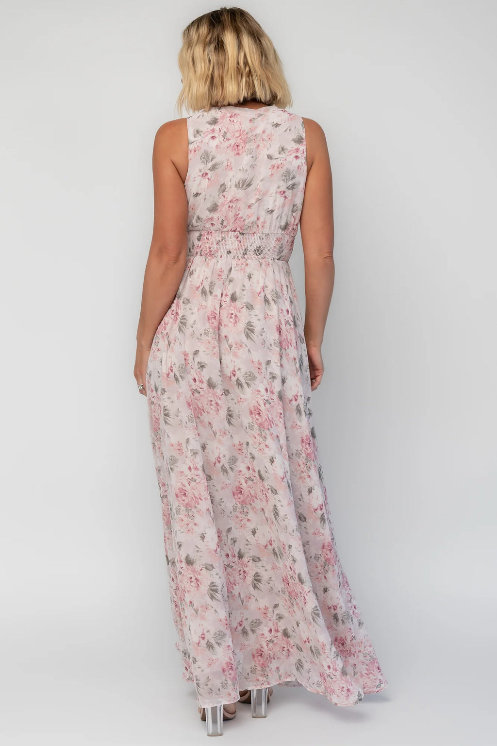 Imogen Maxi Dress | Dusty Mauve Floral
