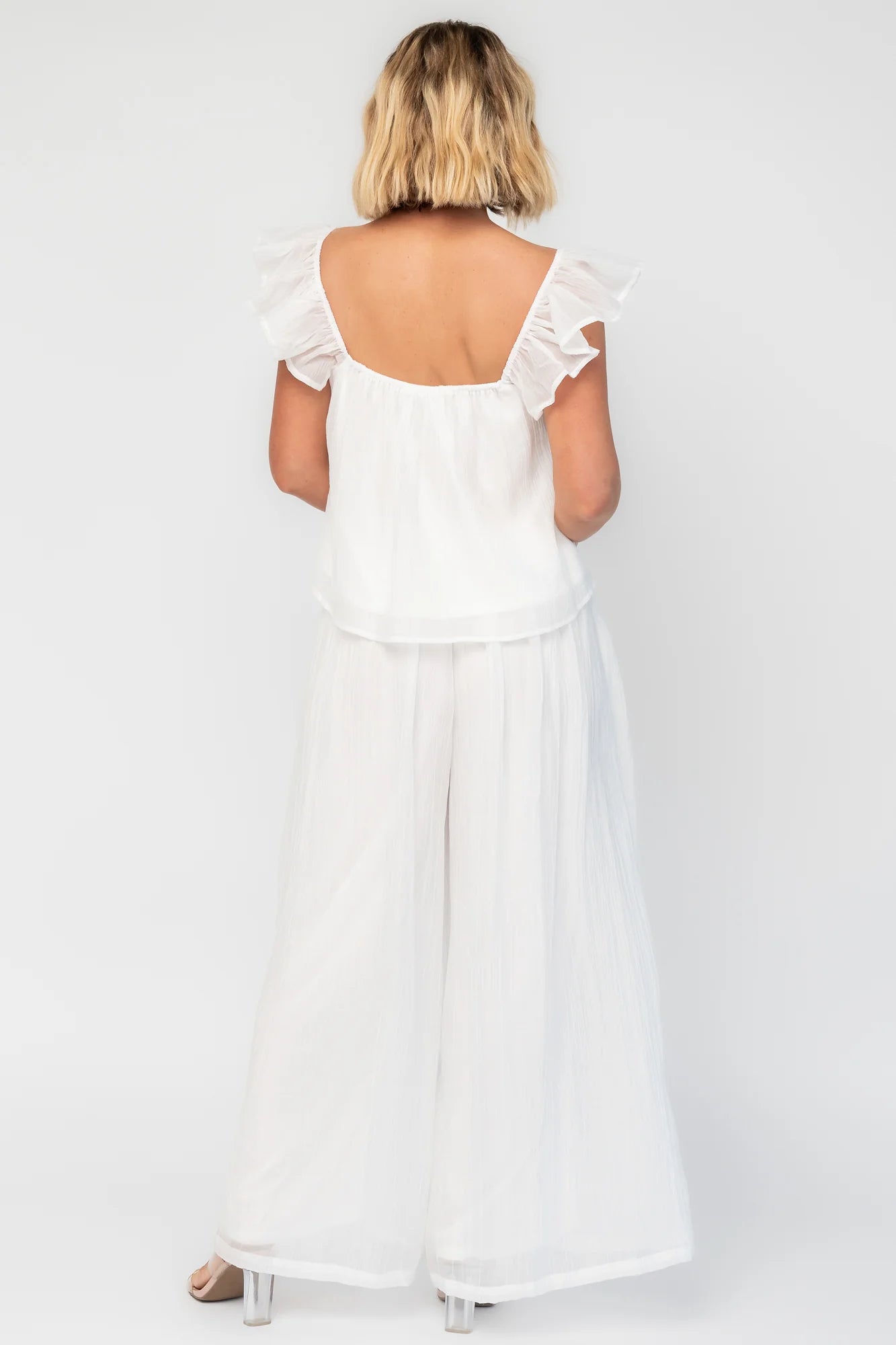 Bettie Shirt + Pants Set | Off White