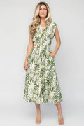 Isolde Midi Dress | Ivory + Olive Floral