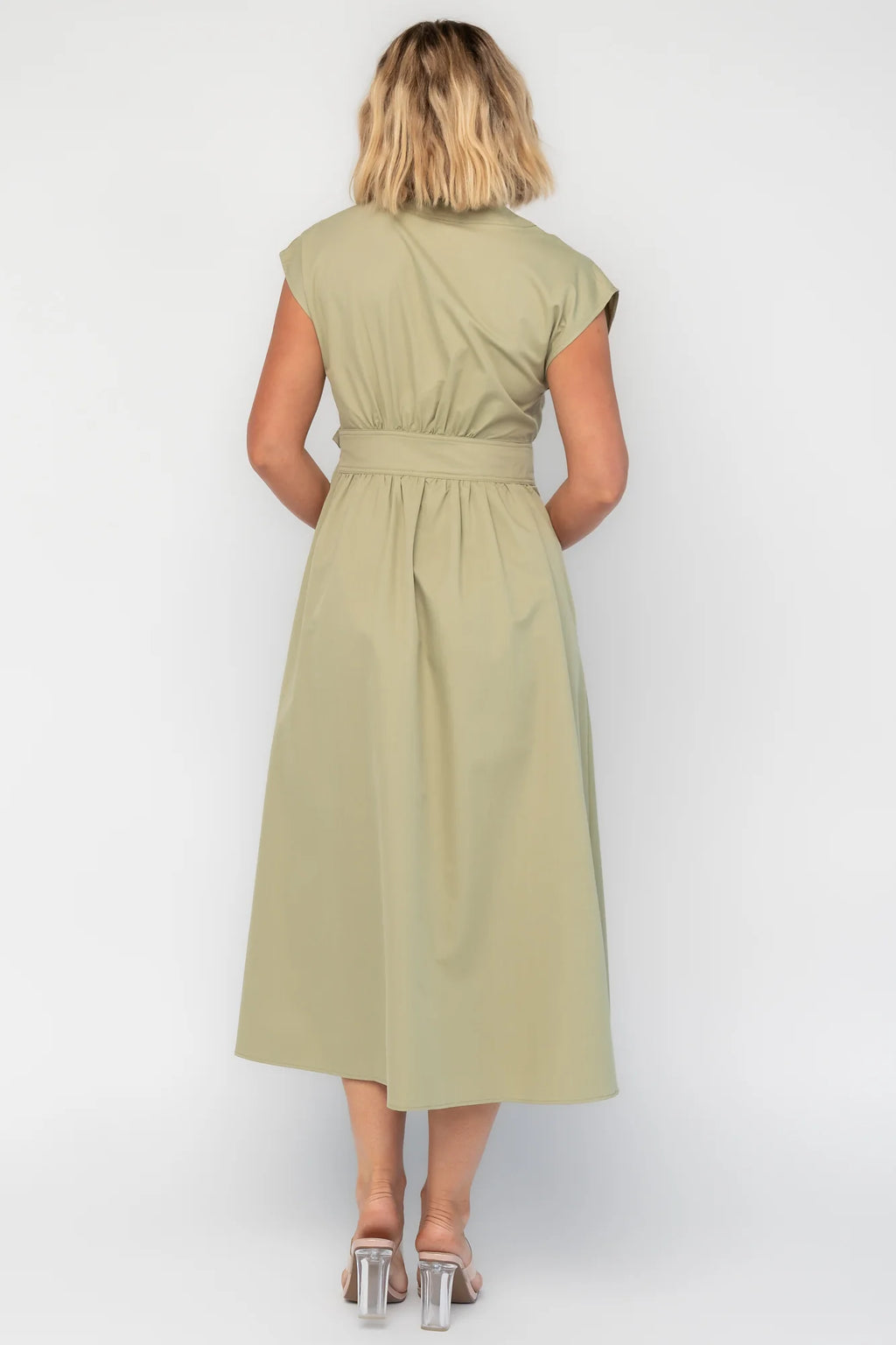Maylee Midi Dress | Light Olive