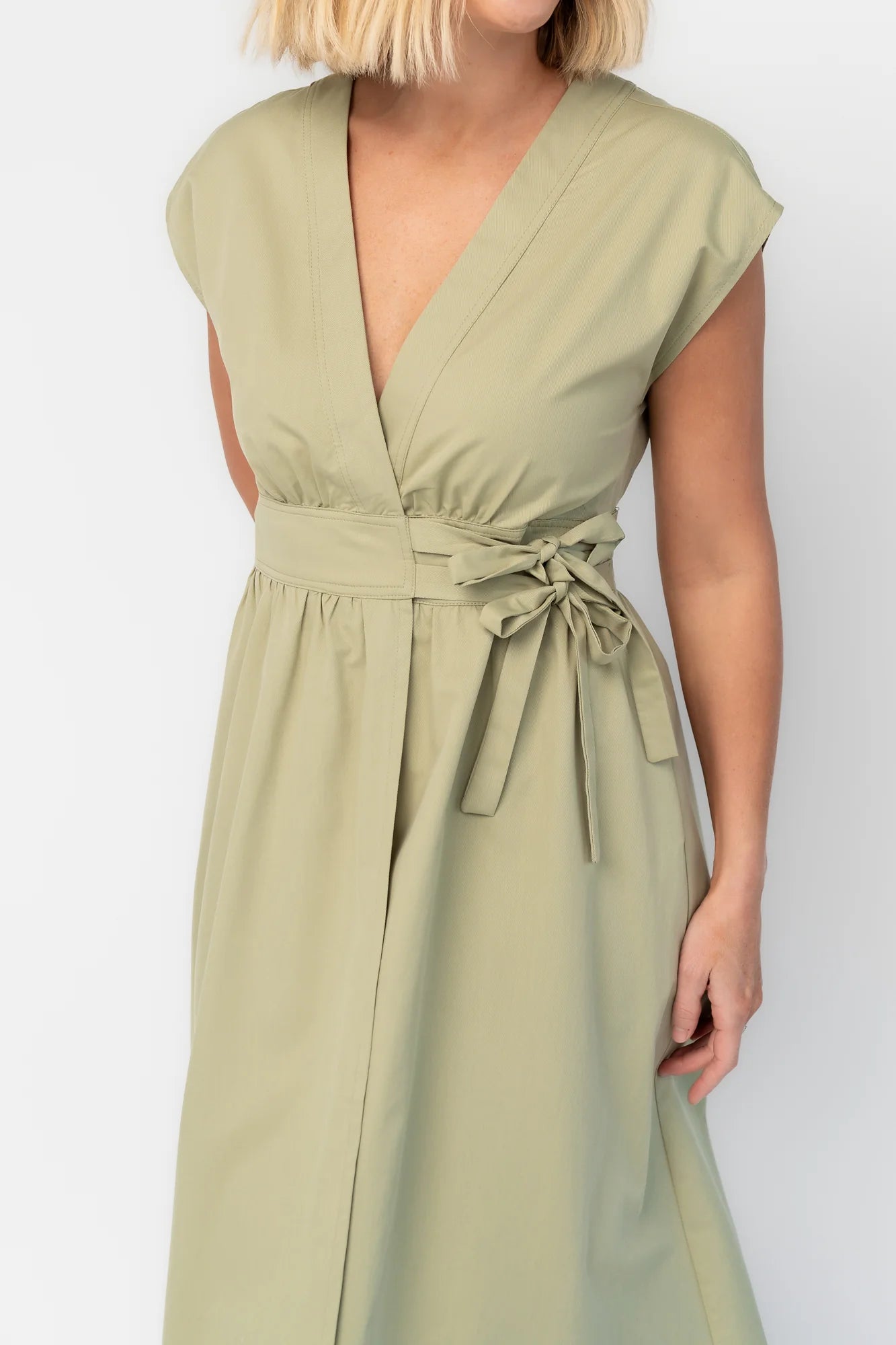 Maylee Midi Dress | Light Olive