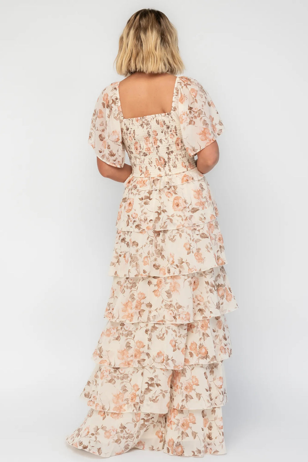 Bliss Tiered Maxi Dress | Vintage Cream Floral