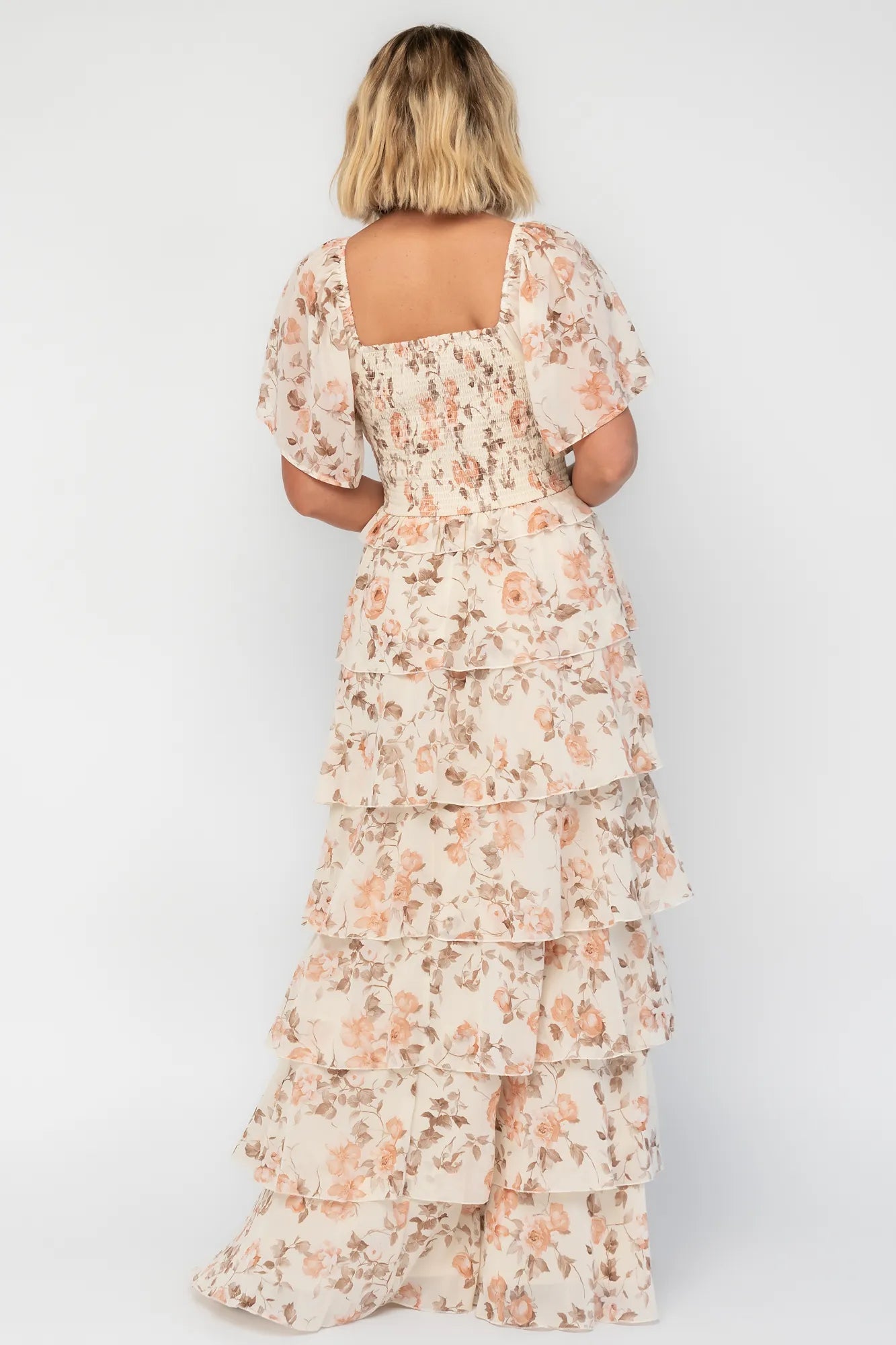 Bliss Tiered Maxi Dress | Vintage Cream Floral