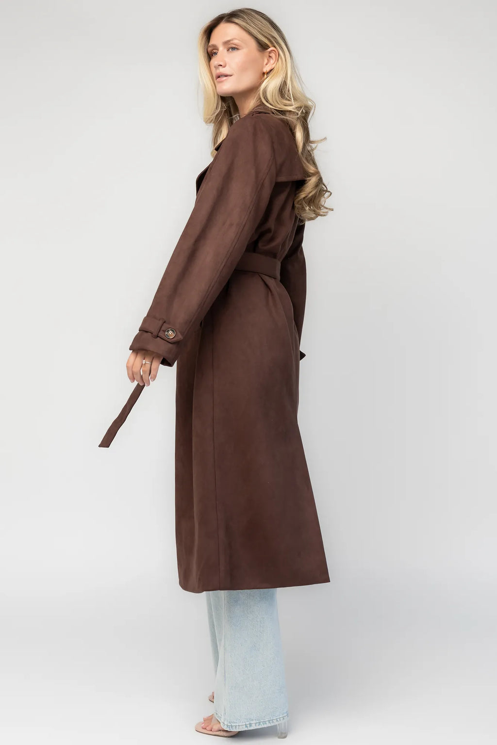 Carnegie Coat | Brown Suede