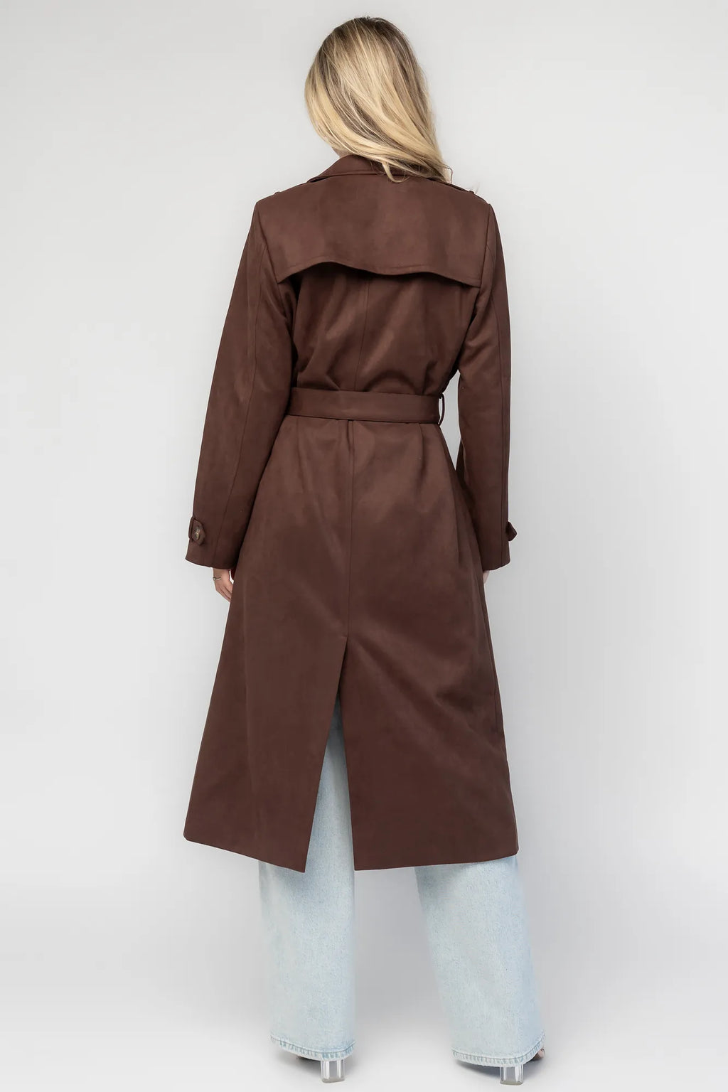Carnegie Coat | Brown Suede
