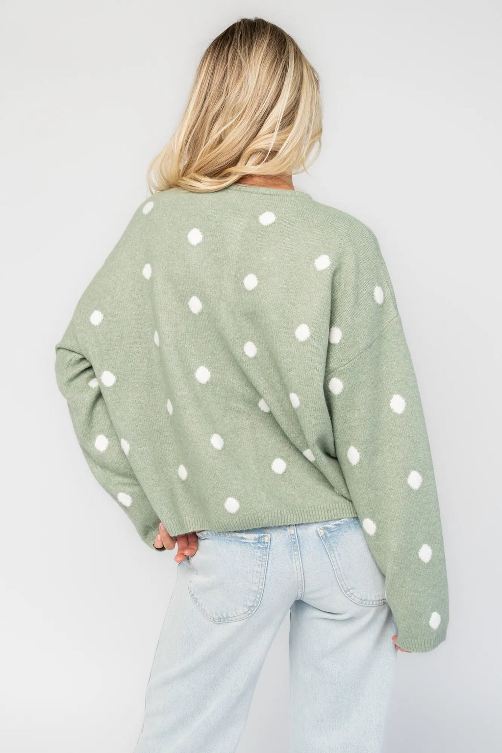 Cinder Cardigan | Sage + White Dot