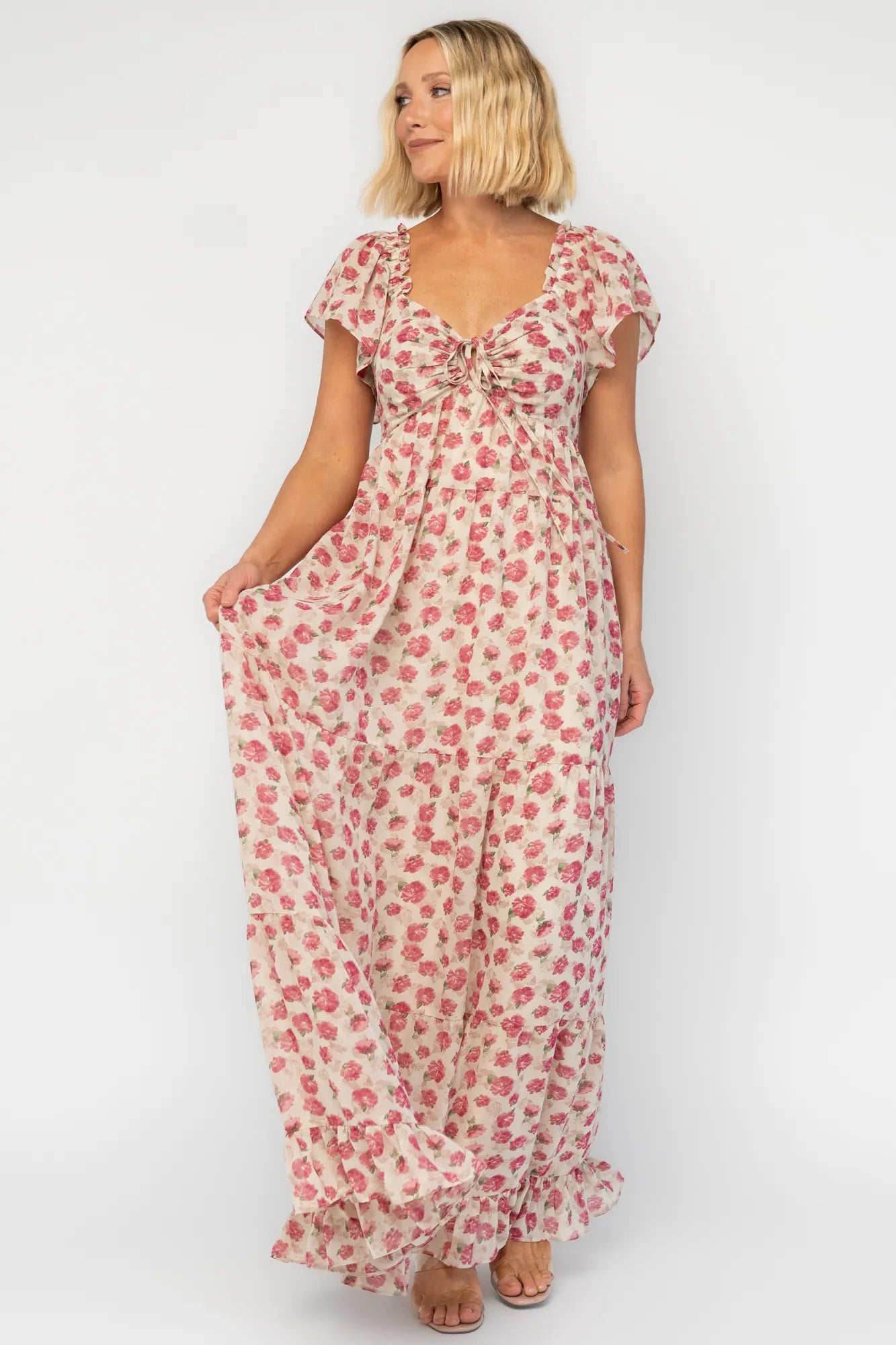 Solene Maxi Dress | Mauve Multi