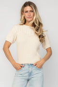 Linden Sweater Top | Ivory