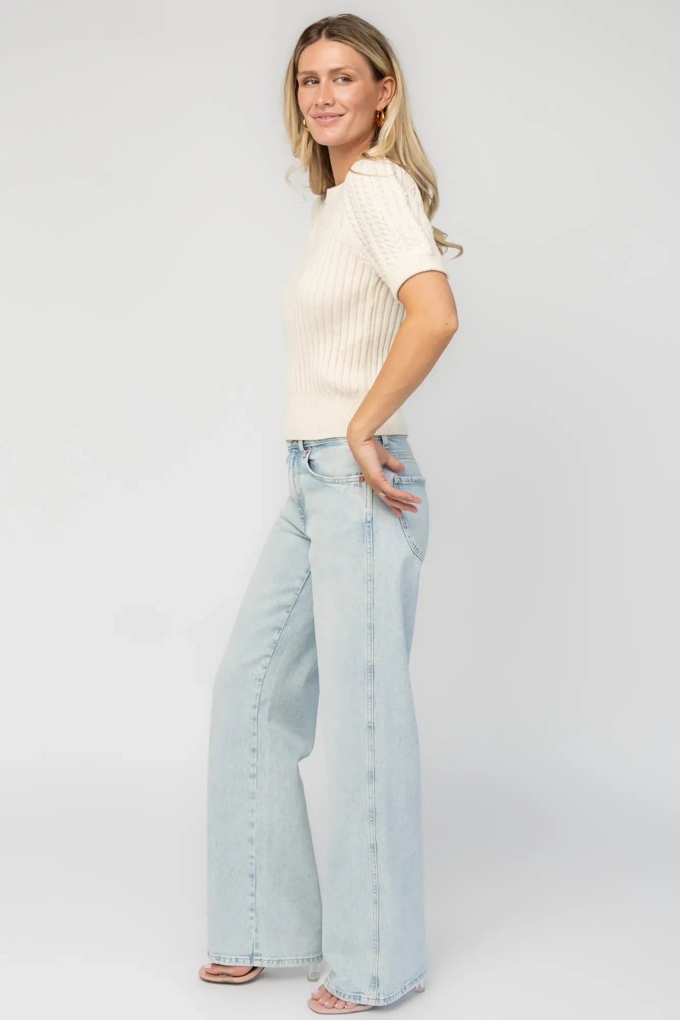 Linden Sweater Top | Ivory