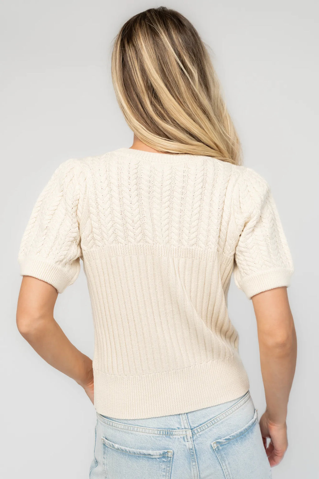 Linden Sweater Top | Ivory