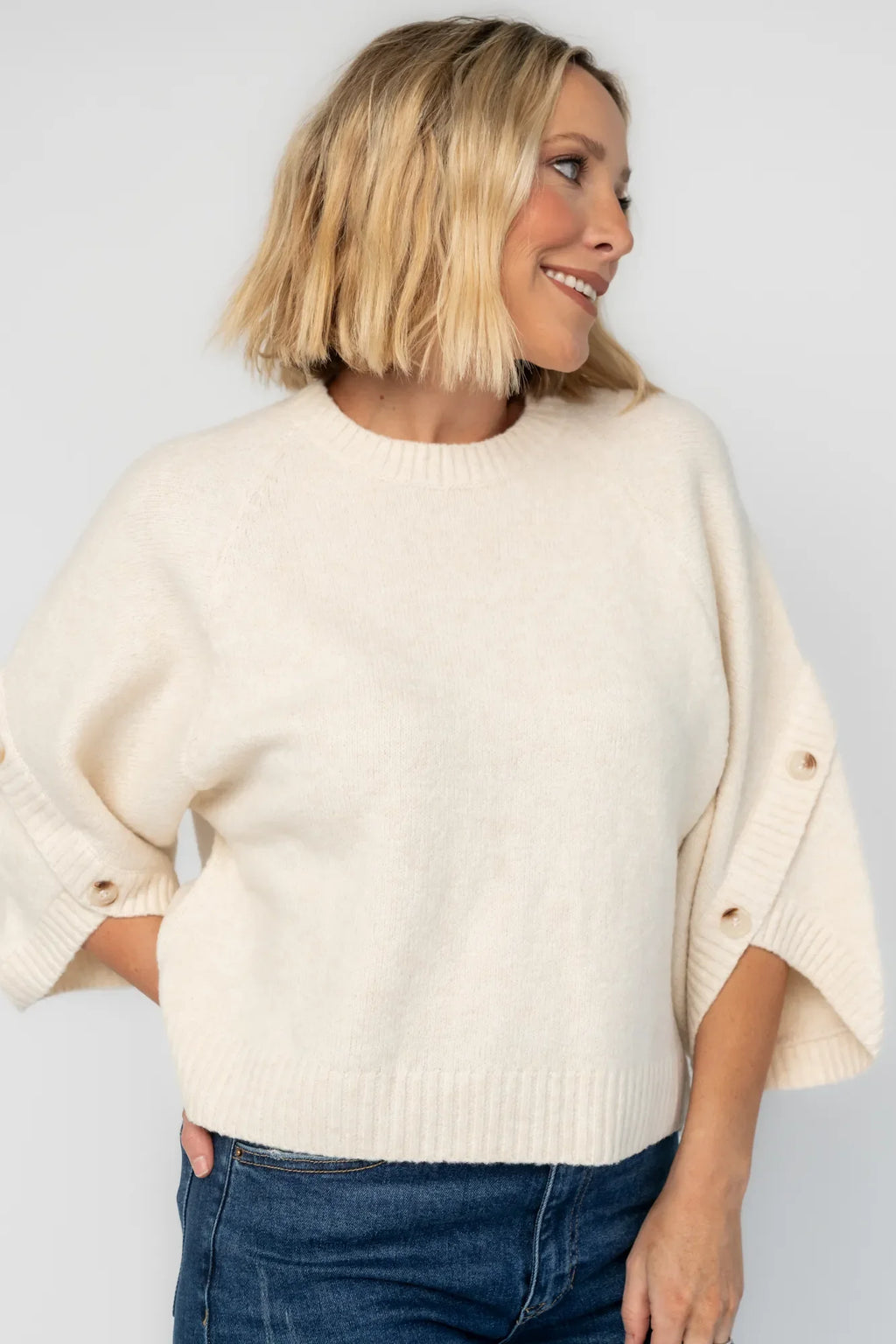 Riverside Knit Sweater | Cream