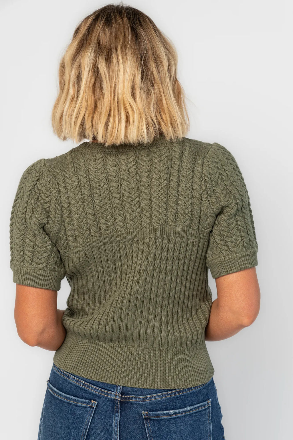 Linden Sweater Top | Olive