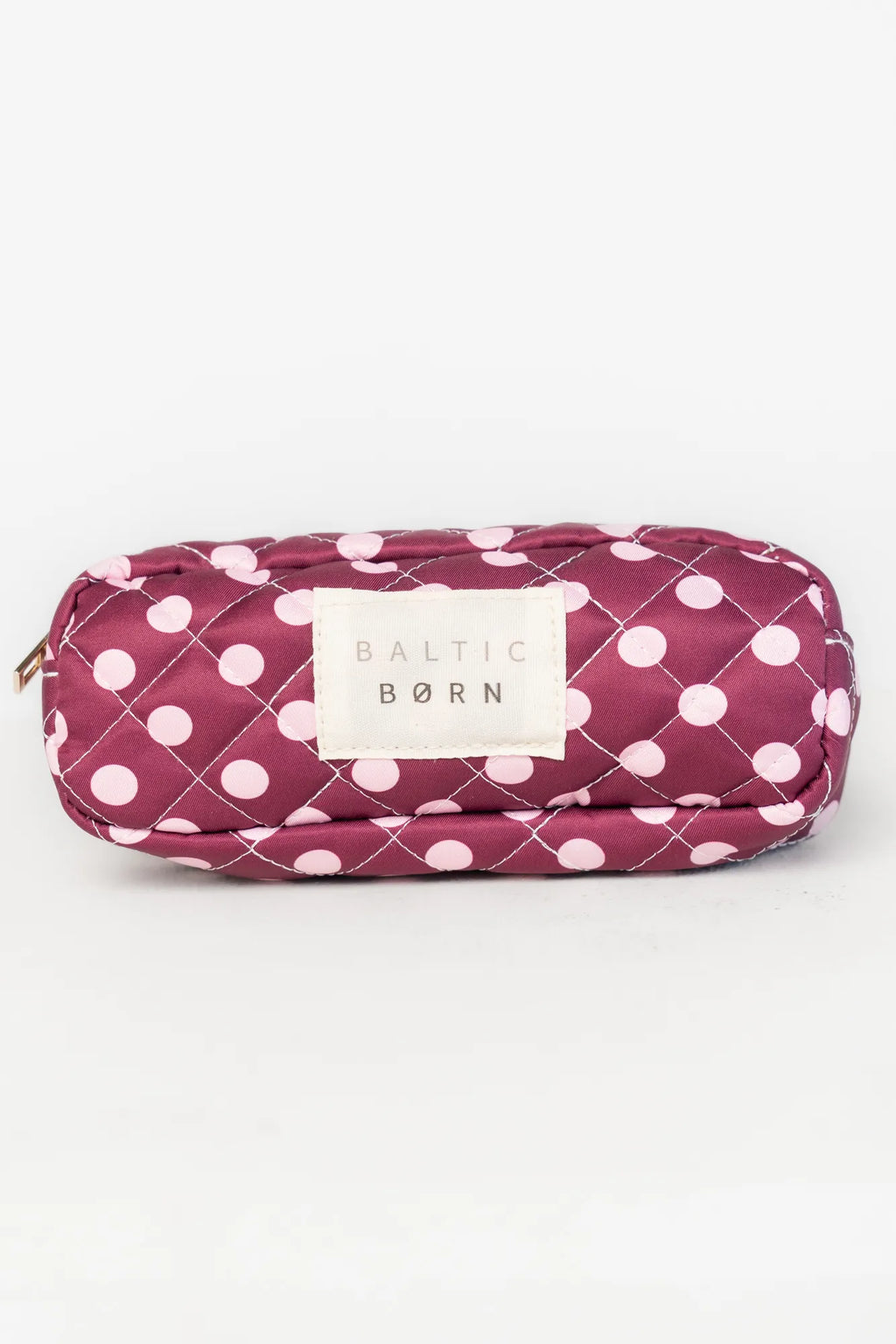 Kelani Quilted Cosmetic Bag Set | Berry + Pink