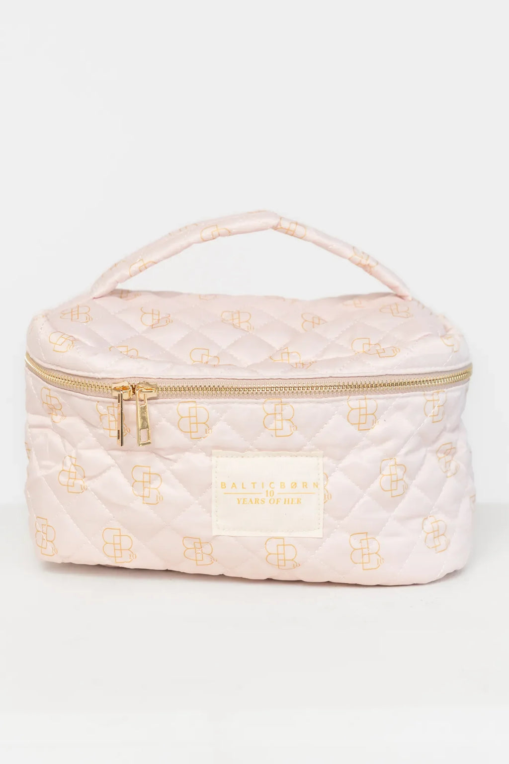 Kelani Quilted Cosmetic Bag Set | Pink