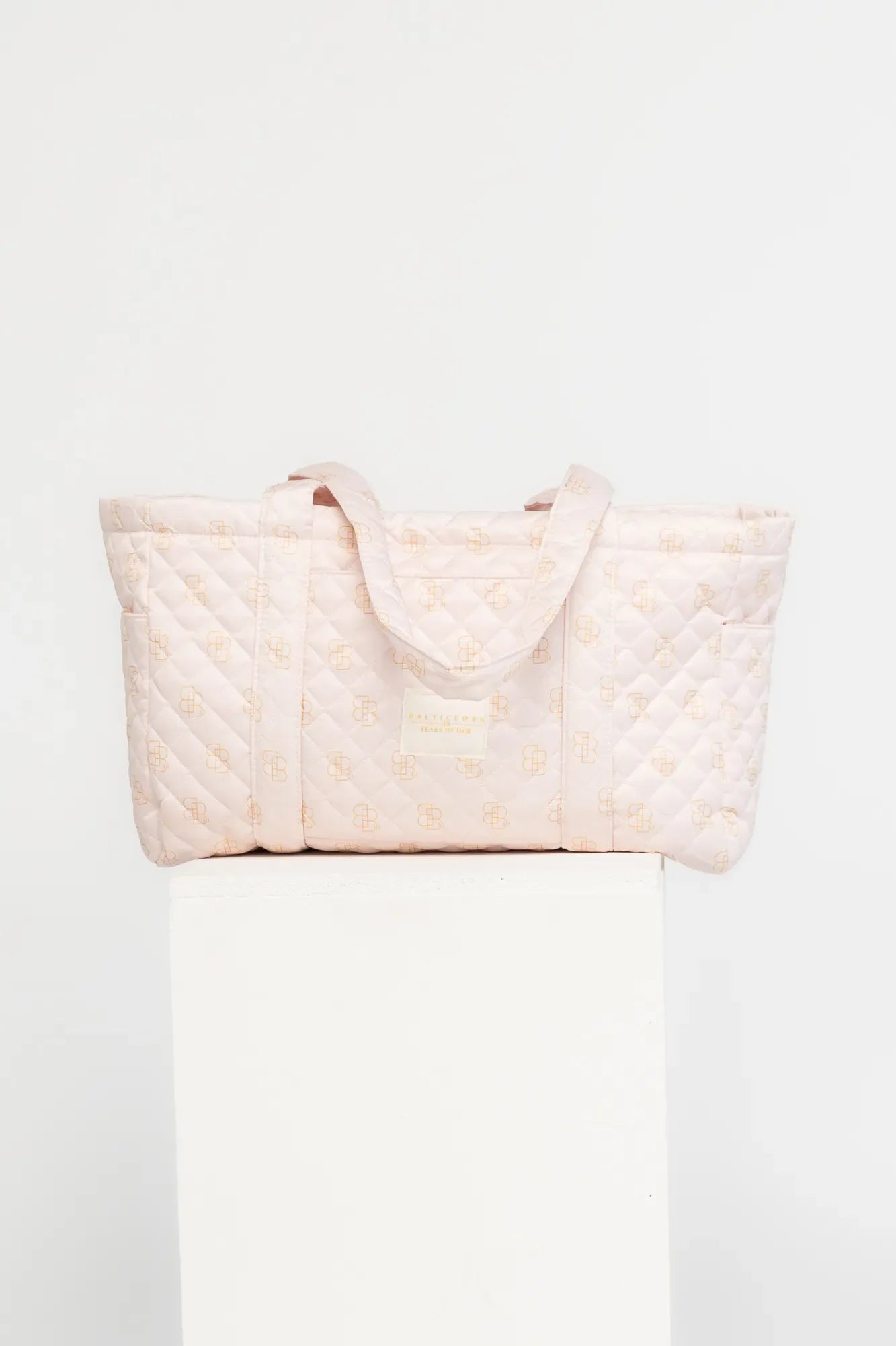 Angela Quilted Tote Bag | Pink