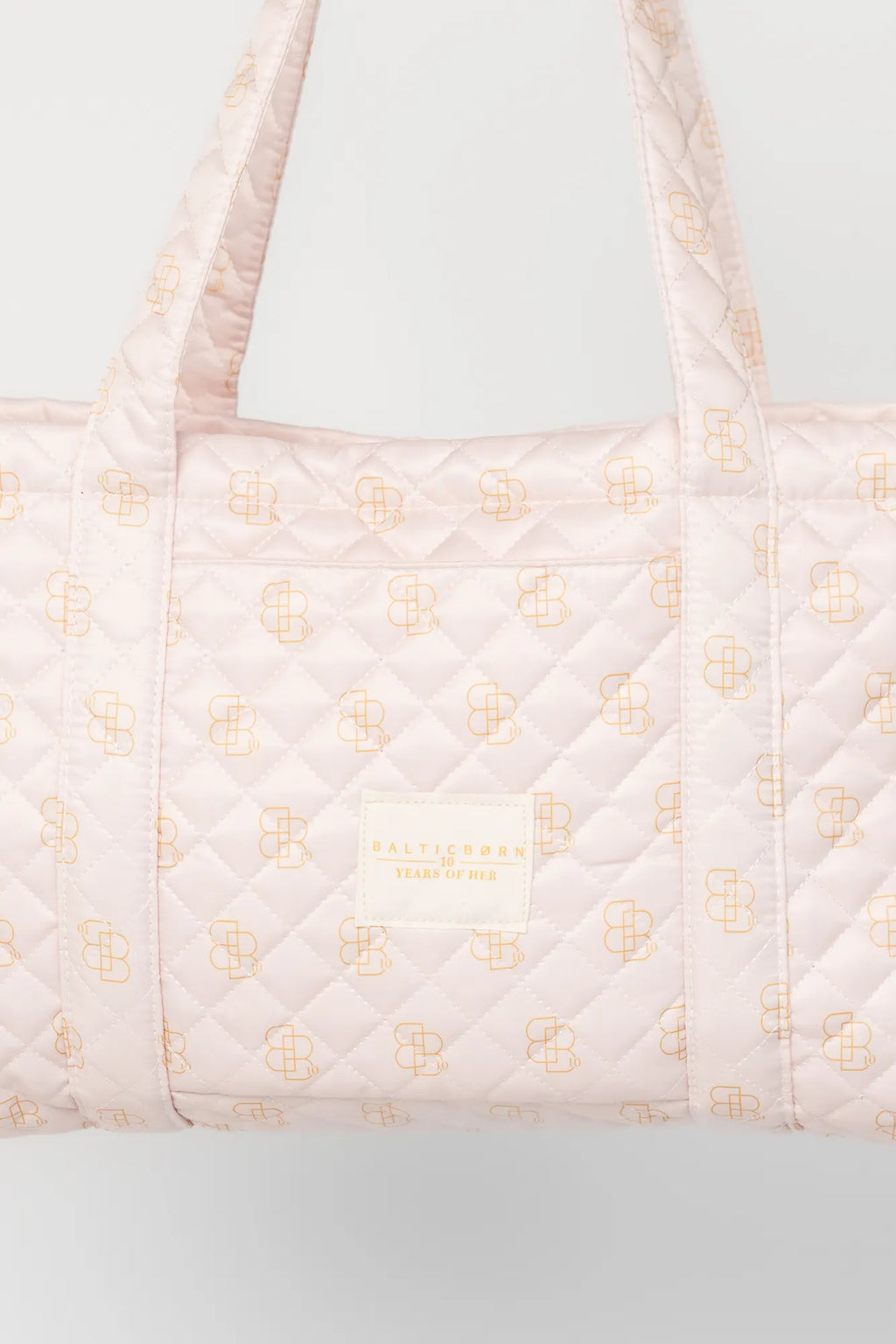 Angela Quilted Tote Bag | Pink
