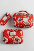 Kelani Quilted Cosmetic Bag Set | Sunset Floral