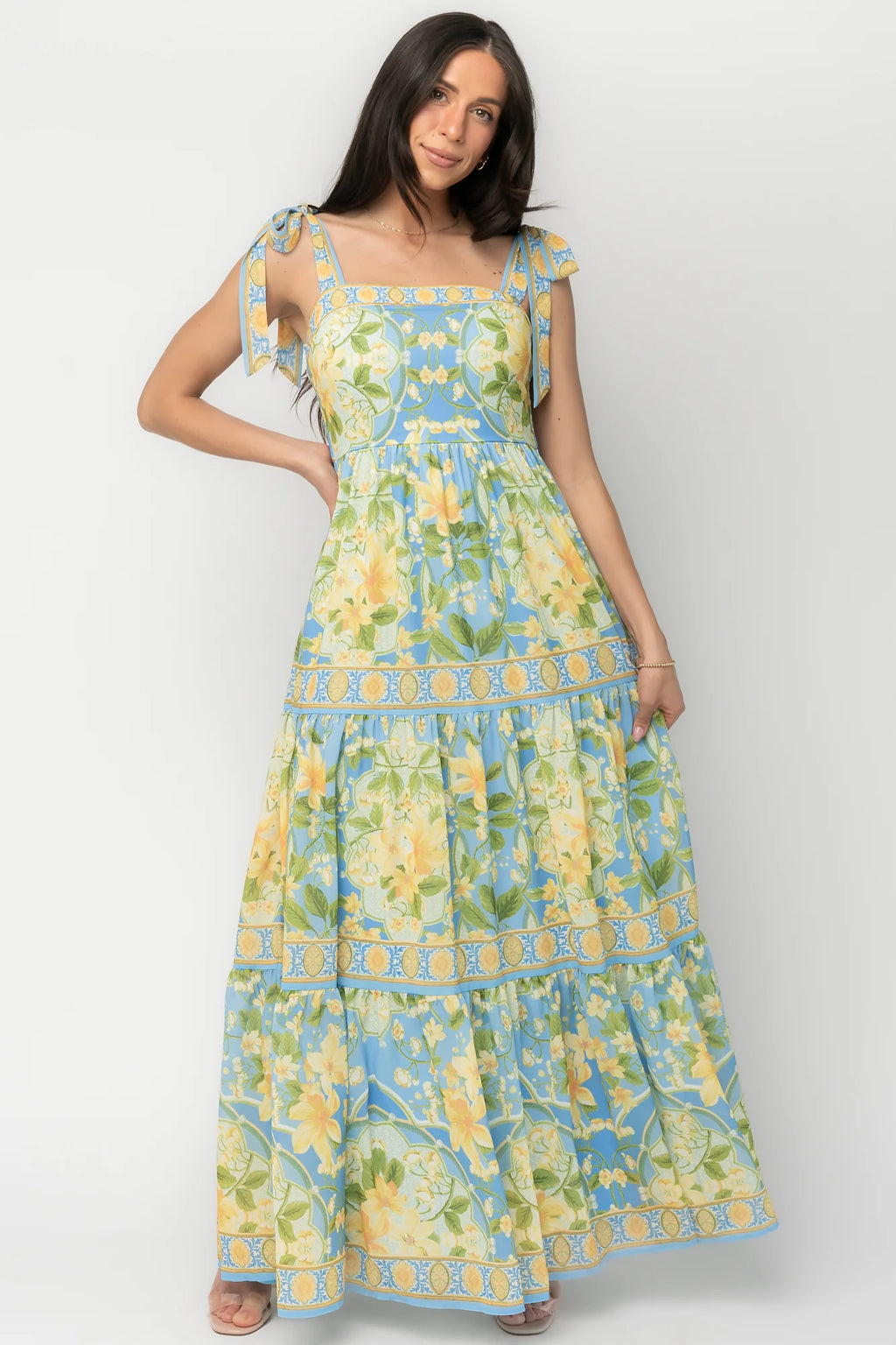 Rayne Maxi Dress | Blue Multi Floral