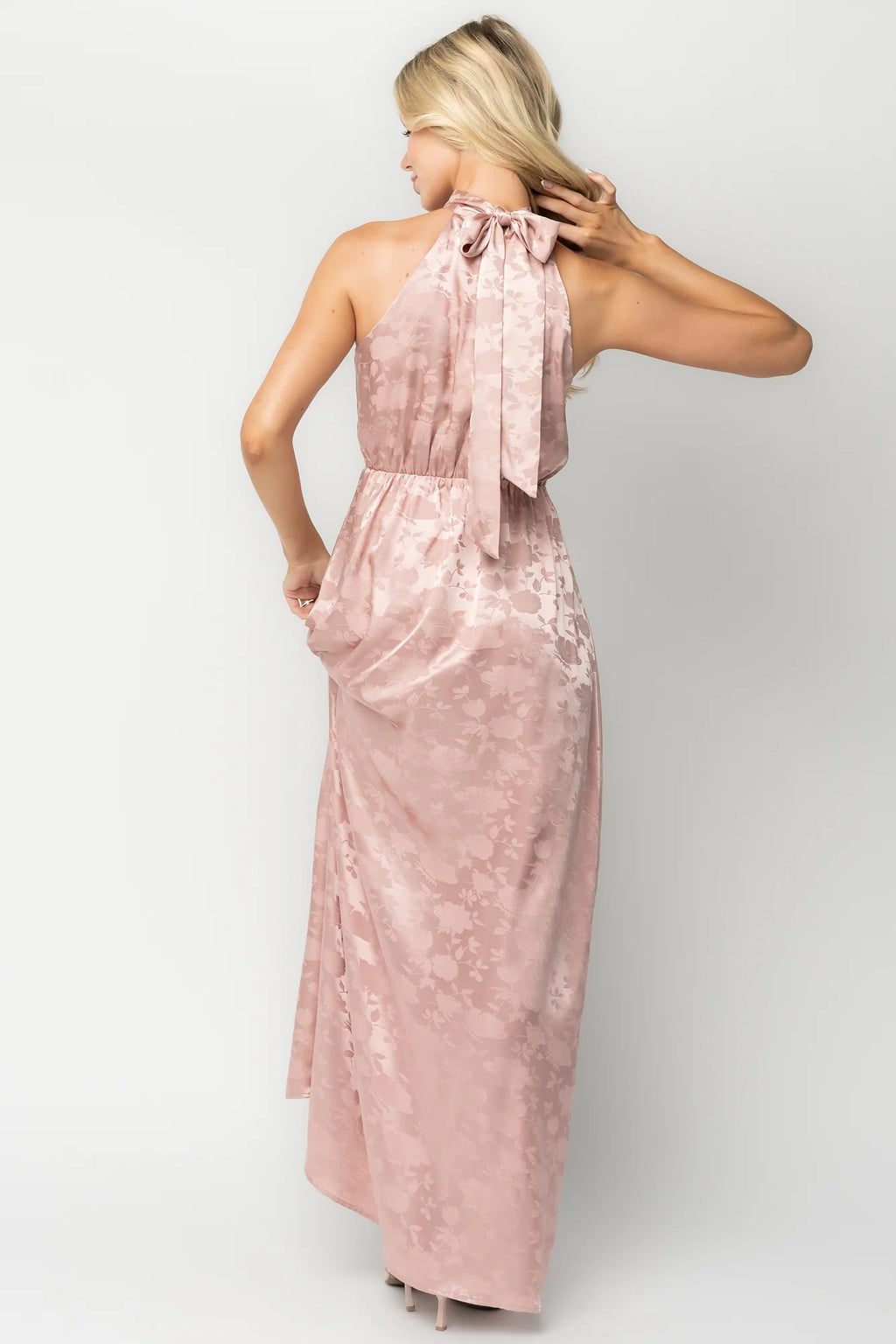 Milan Halter Maxi Dress | Blush