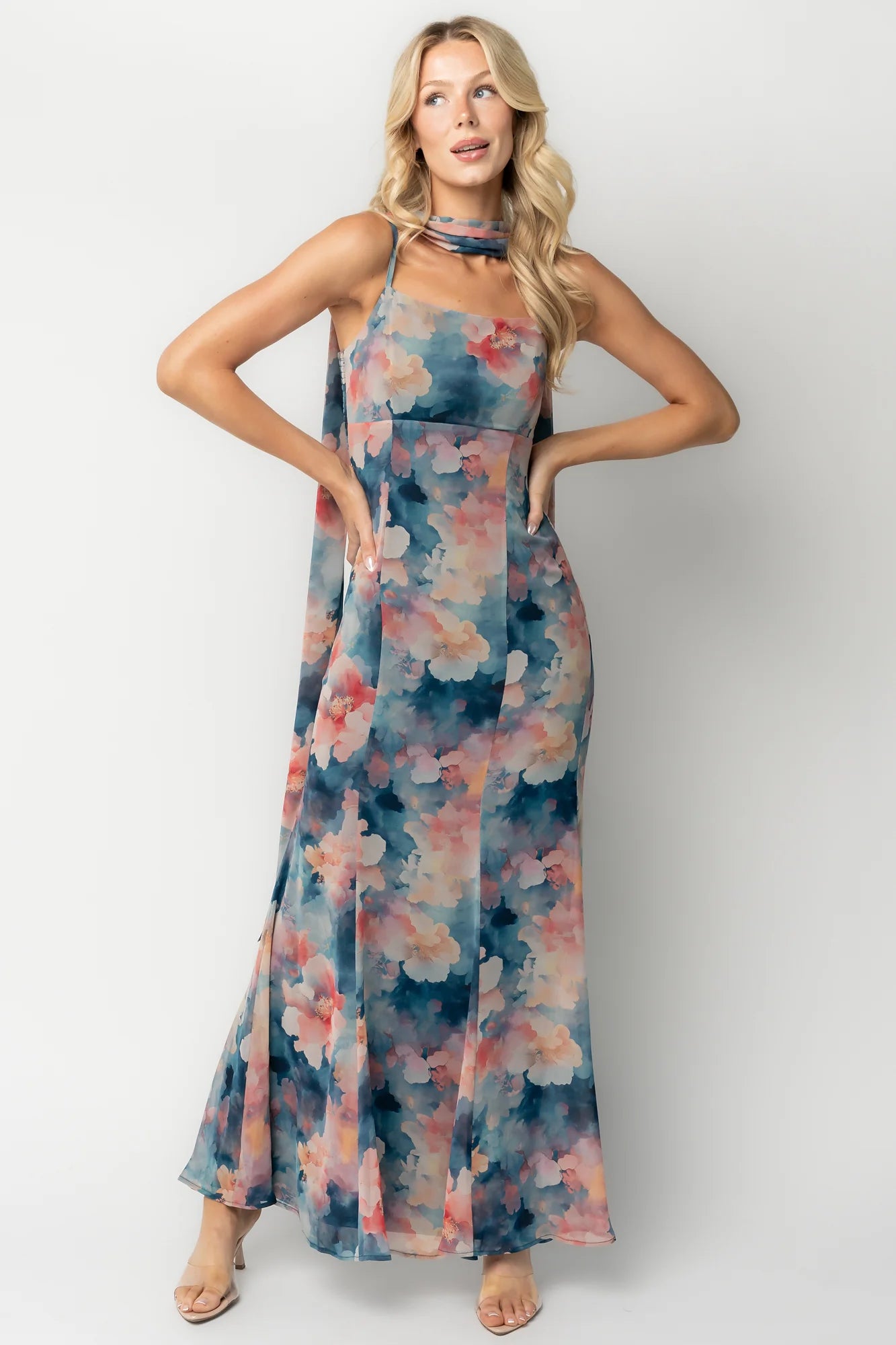 Province Maxi Dress | Blue Multi