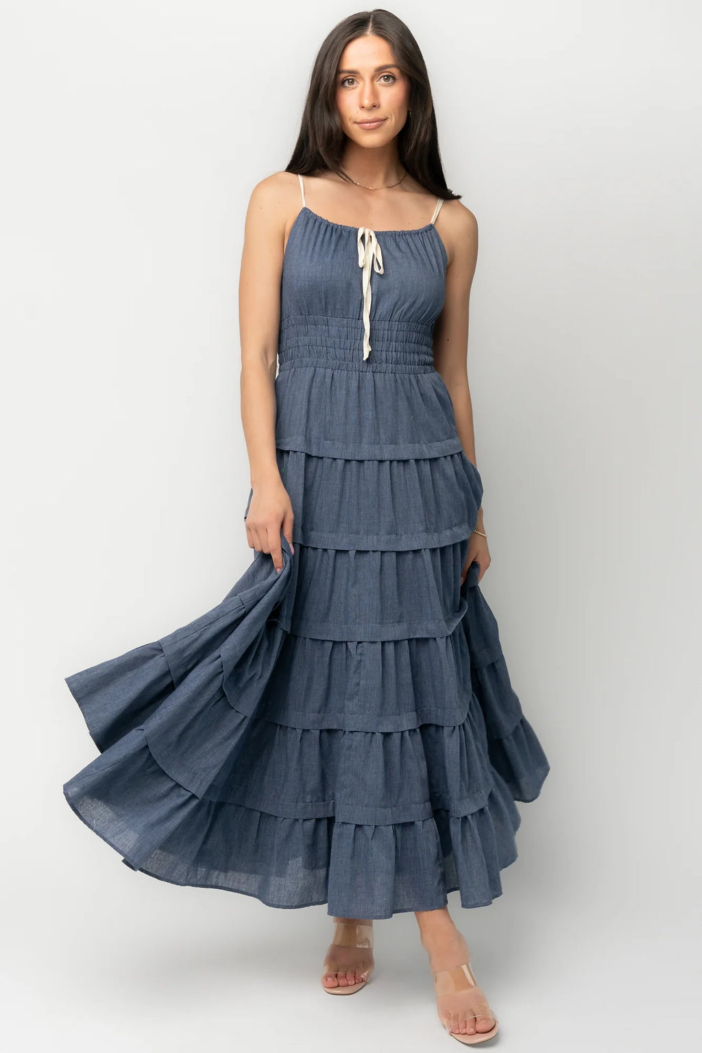 Santiago Maxi Dress | Dark Blue